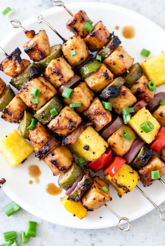 Teriyaki Pineapple Chicken Kabobs