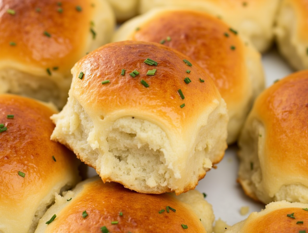 Buttery Garlic Dinner Rolls