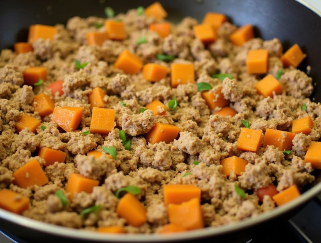 Ground Turkey Sweet Potato Skillet