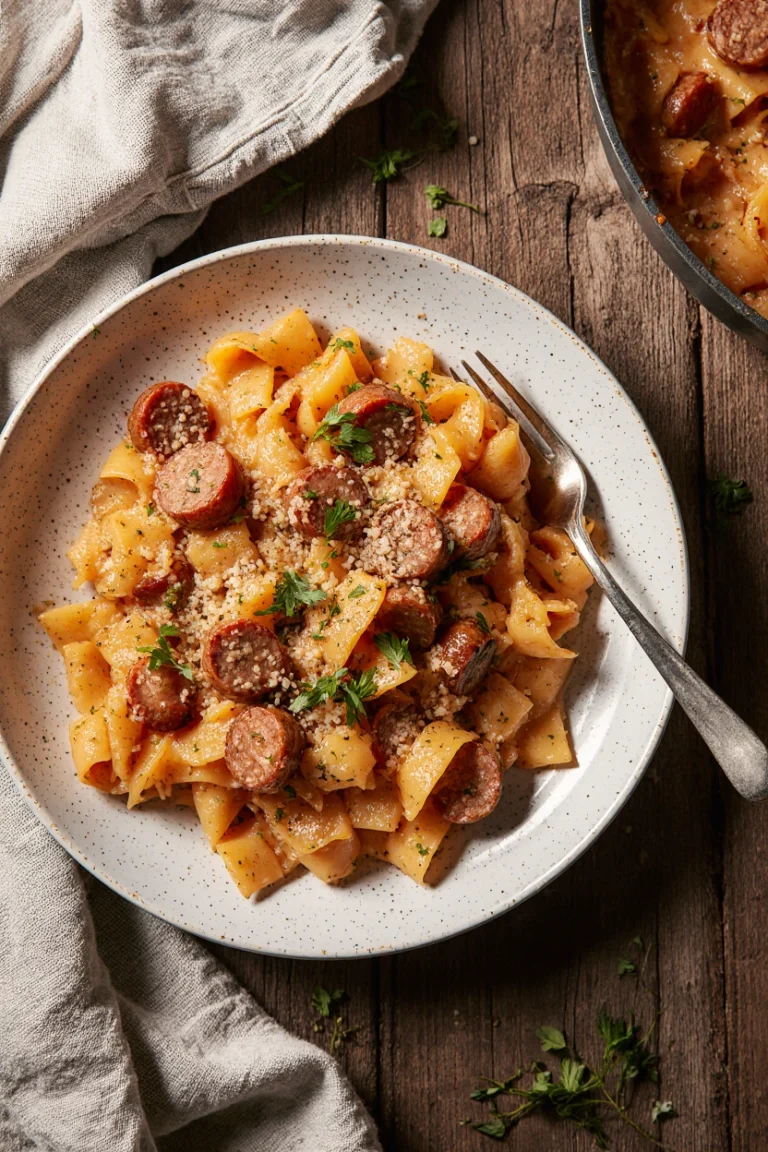Creamy Cajun Sausage Pasta