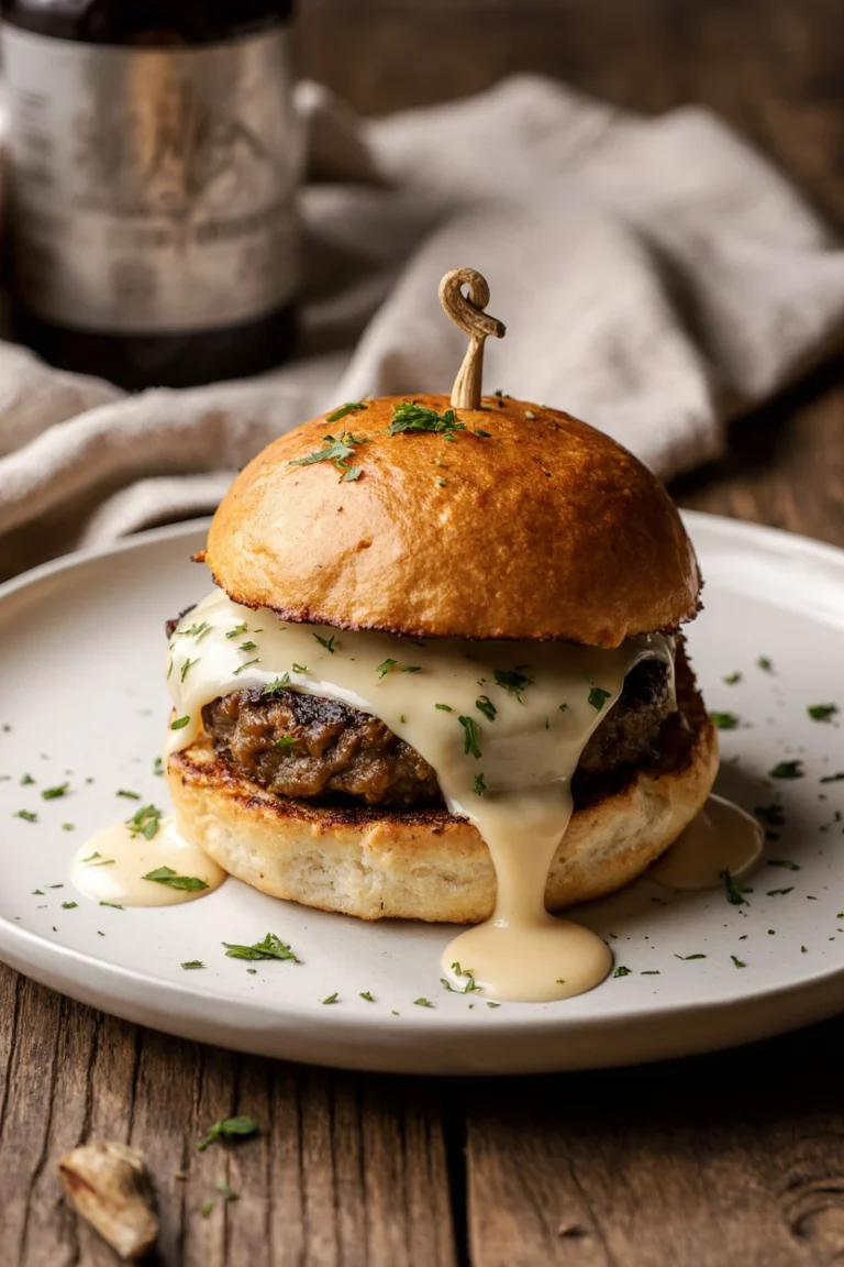 Garlic Parmesan Cheeseburger