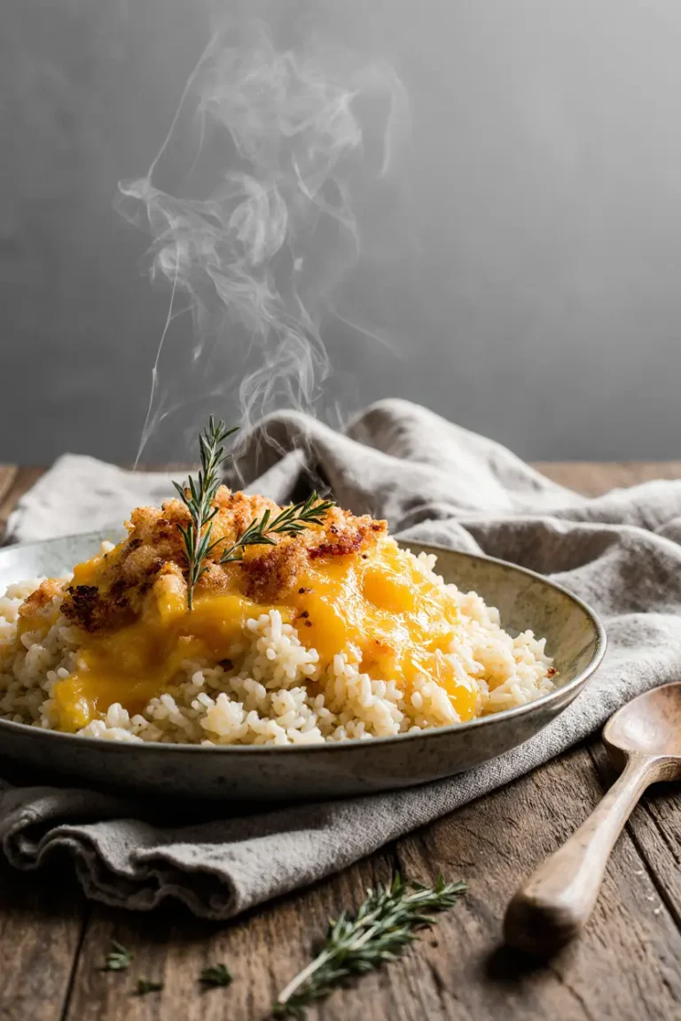 4-Ingredient Cheesy Rice Recipe