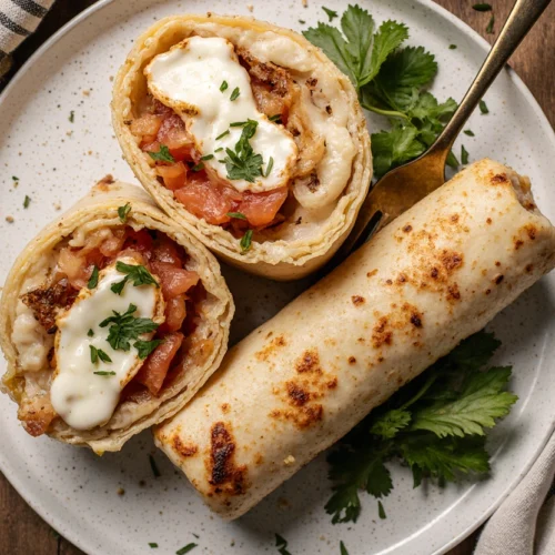 Crunchy Crispy Air Fryer Chicken & Mozzarella Wraps