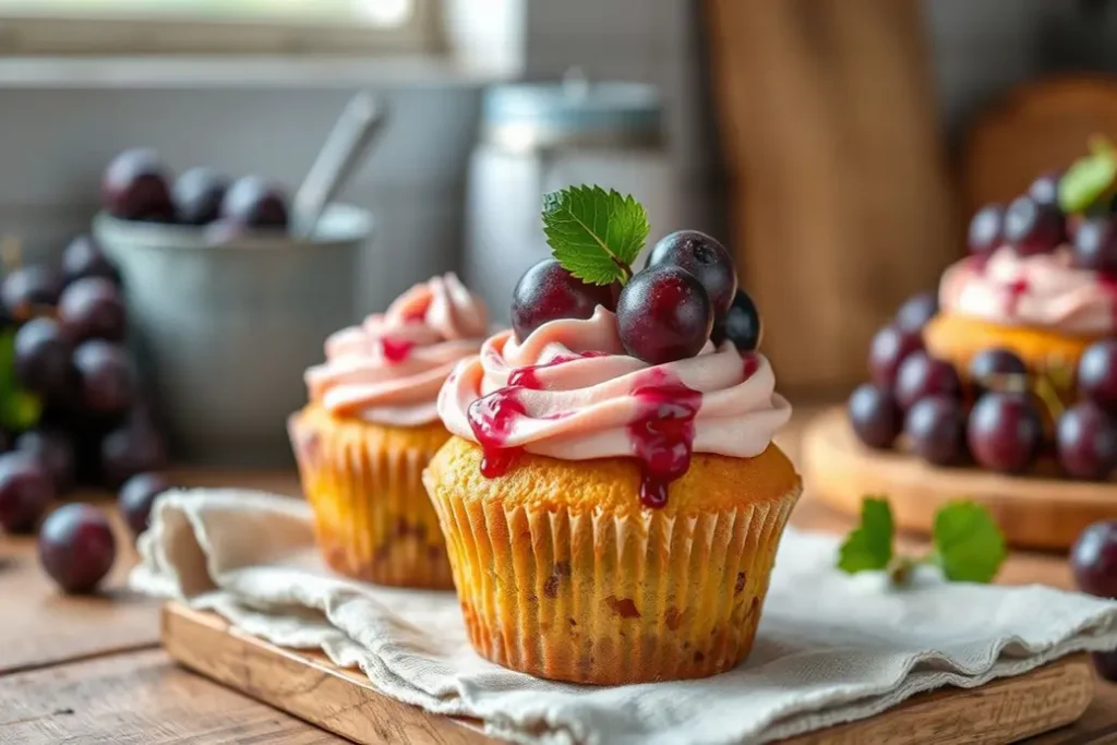 Grape Crush Cupcakes