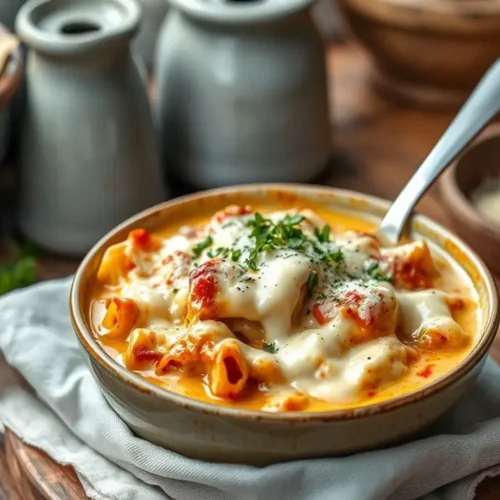 Creamy Alfredo Lasagna Soup