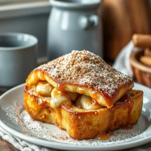 Churro Stuffed French Toast with Cinnamon Sugar