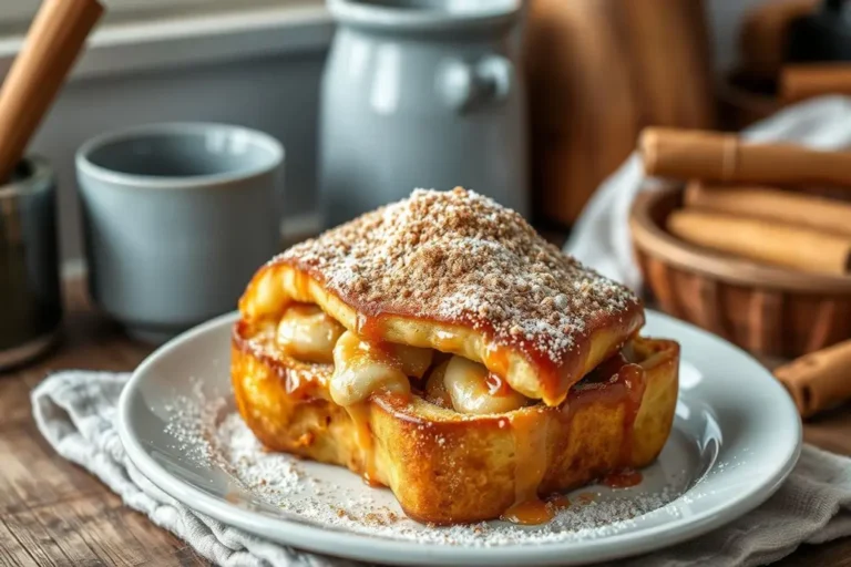 Churro Stuffed French Toast with Cinnamon Sugar