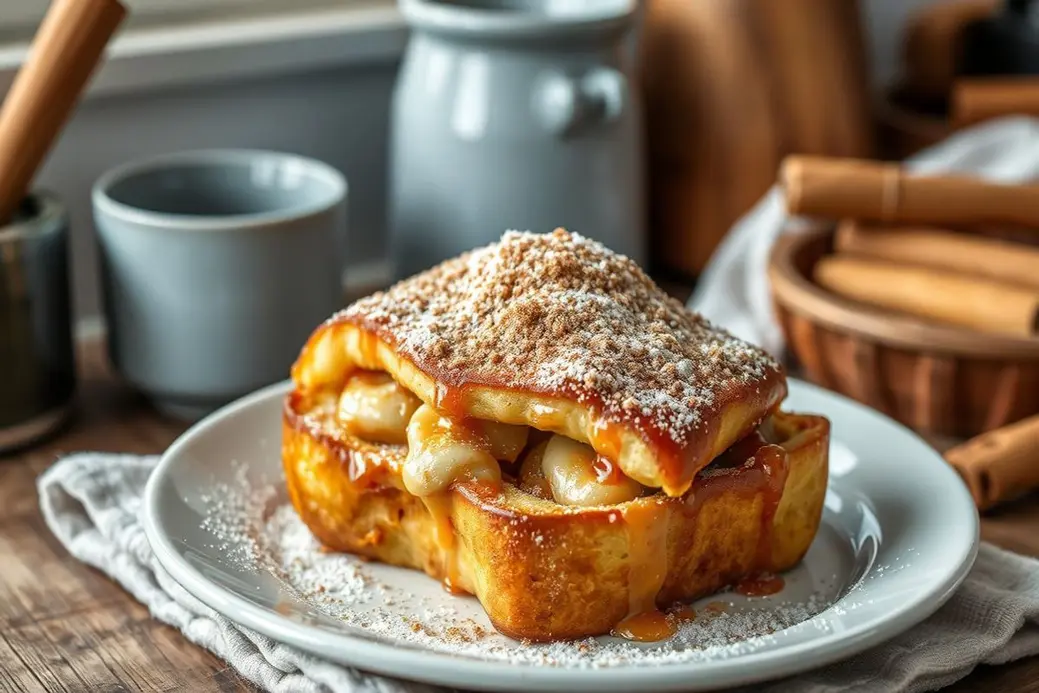 Churro Stuffed French Toast with Cinnamon Sugar