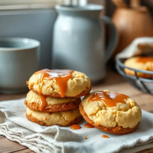 Caramel Cheesecake Cookies