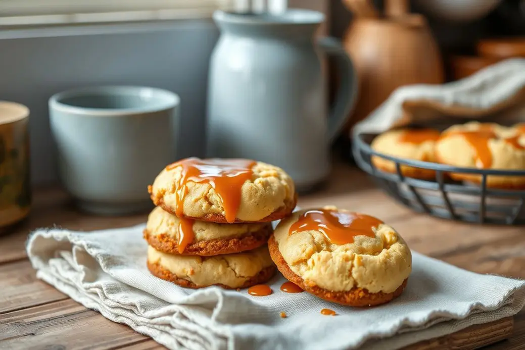 Caramel Cheesecake Cookies