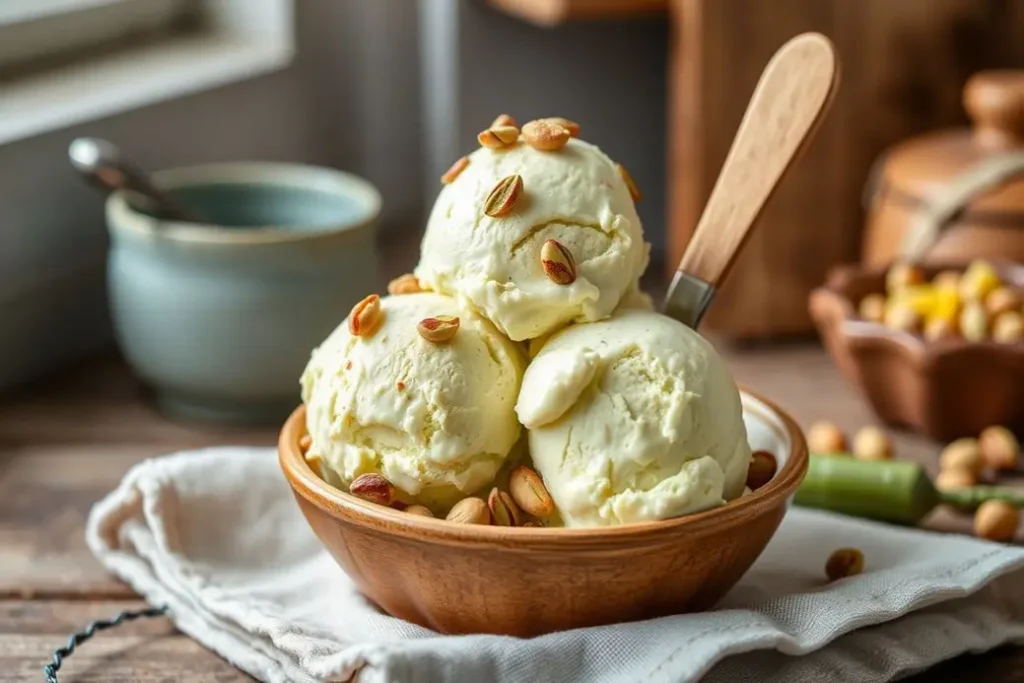 High Protein Pistachio Ice Cream