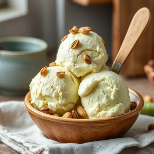 High Protein Pistachio Ice Cream