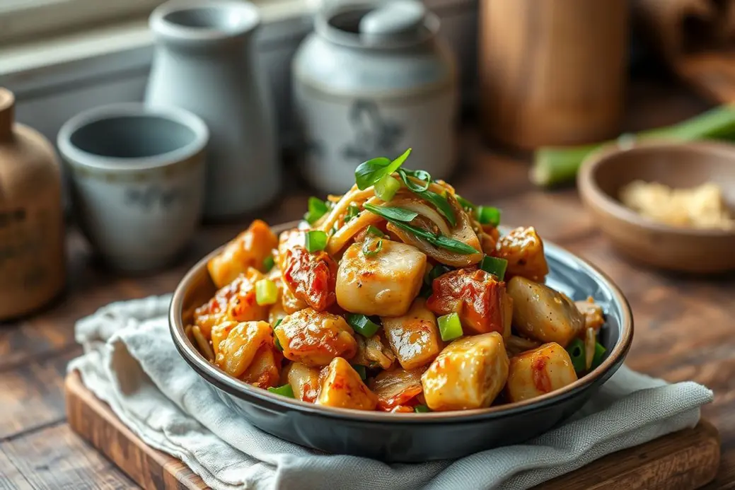 Chicken and Green Onion Stir-fry