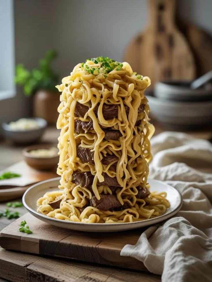 Garlic Butter Steak Lightning Noodles