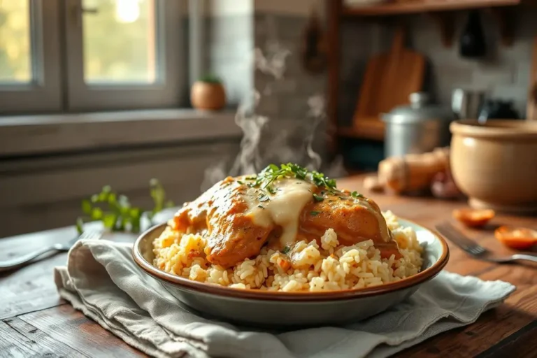 Creamy Smothered Chicken and Rice