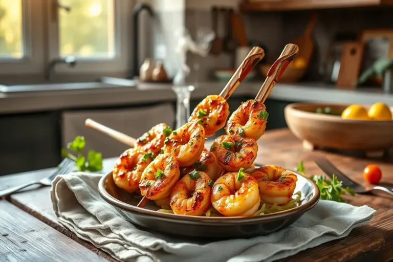 Grilled Chimichurri Shrimp Skewers